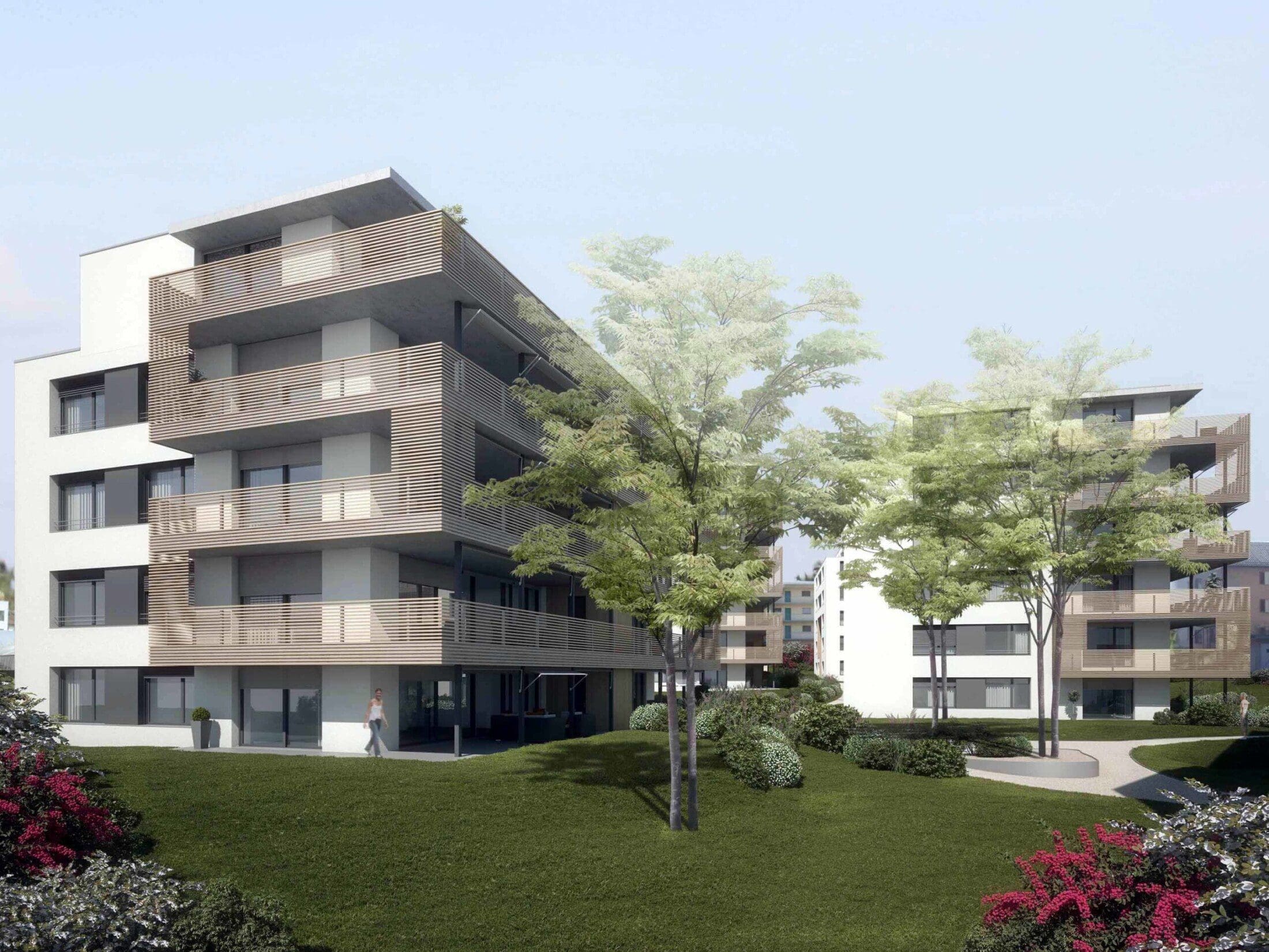 Neubau Immobilien - 3D Architektur Rendering für Marketing