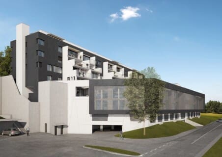 Wohn- und Gewerbebau