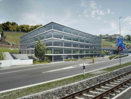 3D Architekturvisualisierung - Glasgebäude