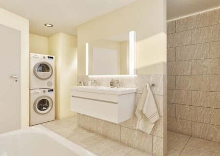 3D Badezimmer Modern - Rendering fotorealistisch