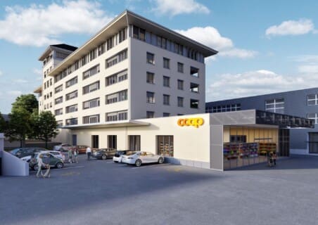 Wohn- und Gewerbebau