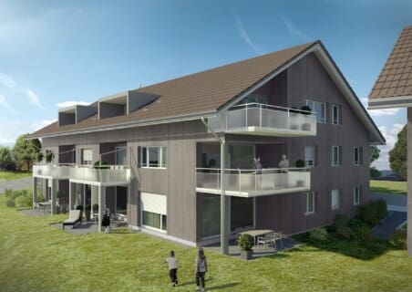 3D Visualisierung Wohnüberbauung - Projekt in Wichtrach